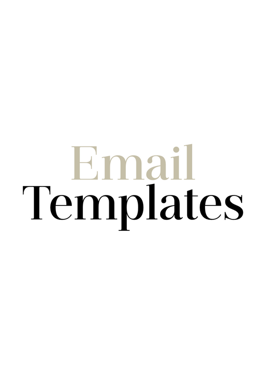 Email Templates for Wedding Filmmakers